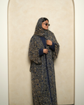 S13 Blue Mosaic Printed Abaya | Summer Collection