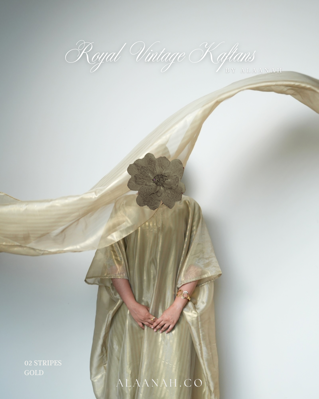 VK02 | Gold Stripes | Royal Vintage Kaftan