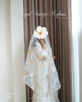 VK01 | White Floral | Royal Vintage Kaftan