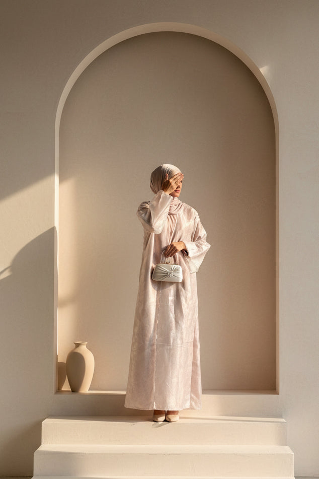 05 Hyacinth Petal Pink| Bridgerton Abaya