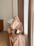 24 Golden Stripes | Bridgerton Abaya
