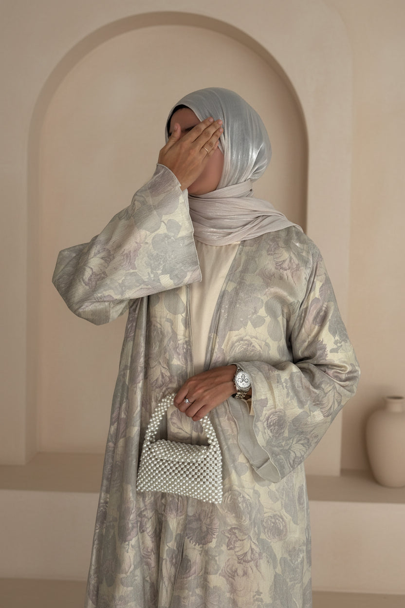 13 Eloise Blue Bloom| Bridgerton Abaya