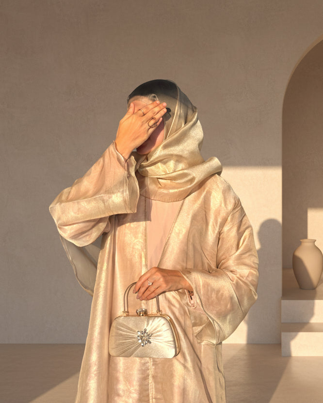 04 Hyacinth Blush Beige |  Bridgerton Abayas