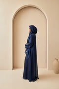 Abaya Miyah Luxe Navy Blue