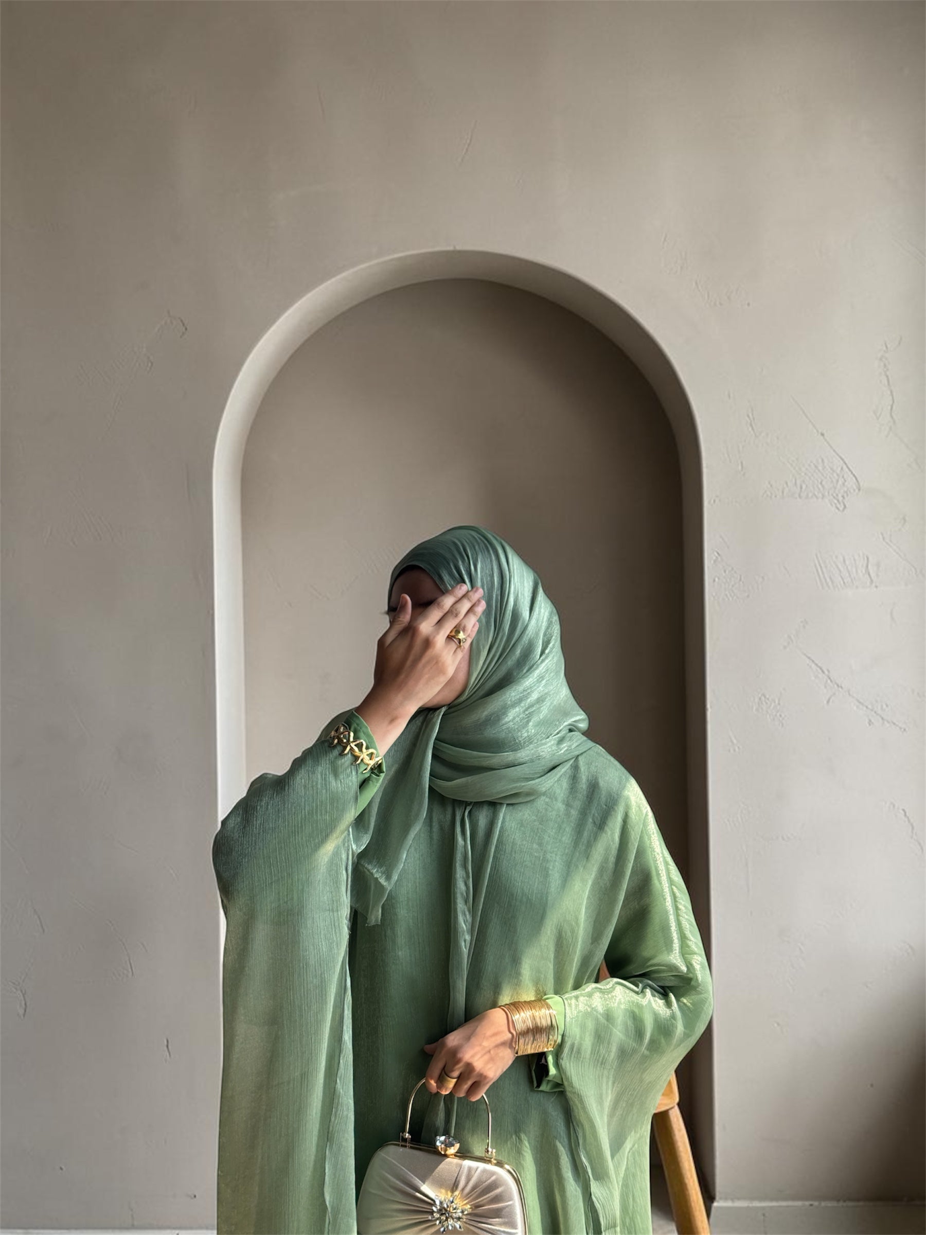Abaya Imah | Sage Green