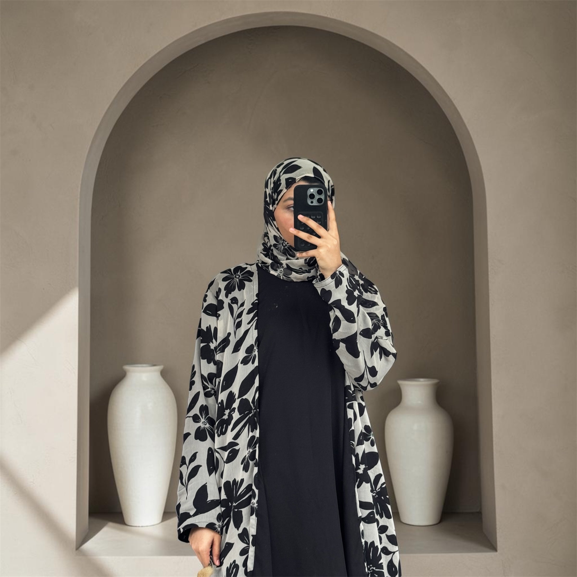 S01 Vintage Bloom Abaya | Summer Collection