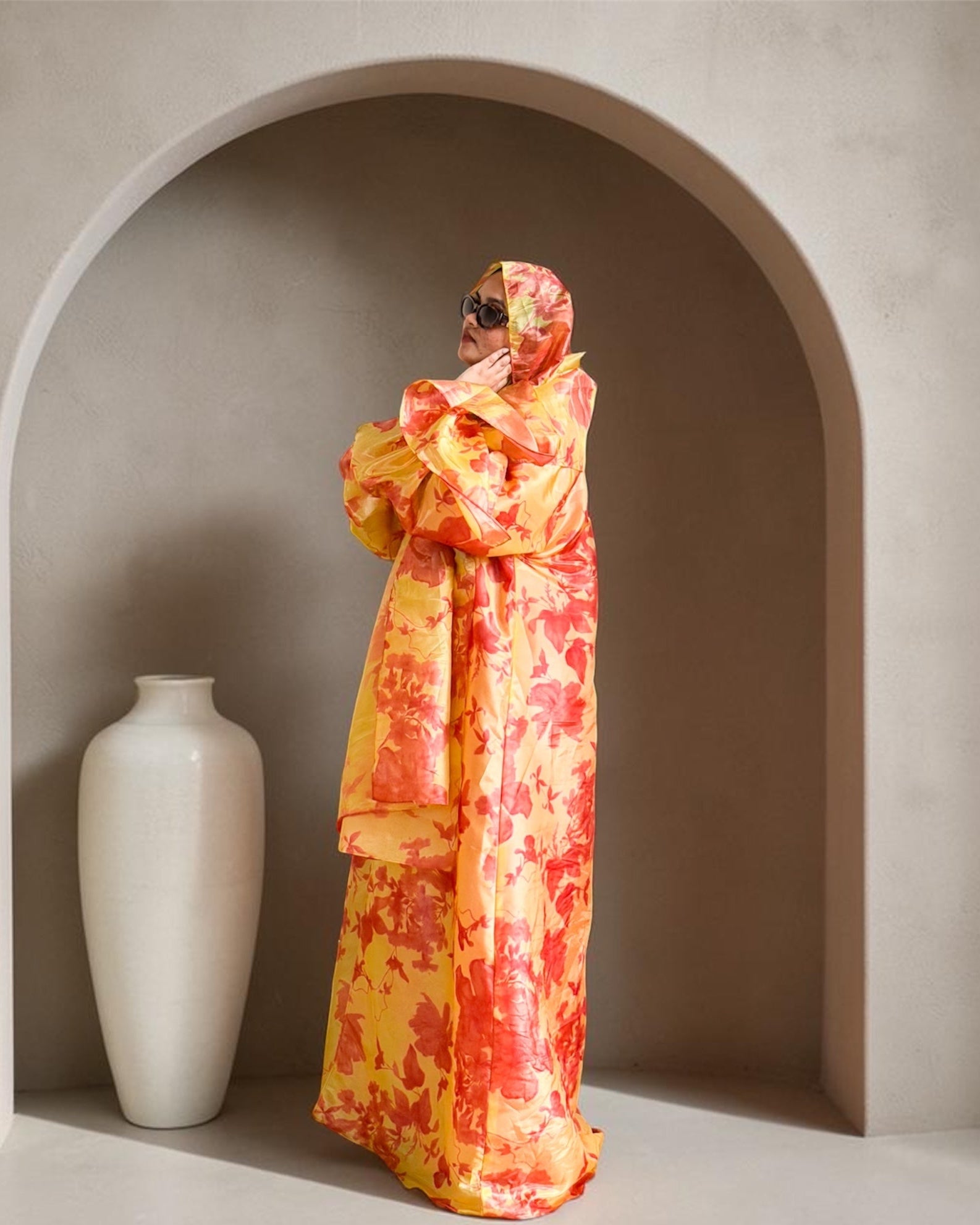 S11 Sunset Bloom Abaya | Summer Collection