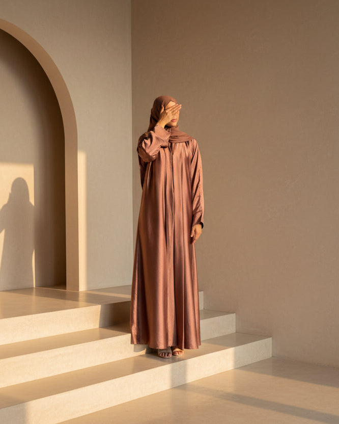 Abaya Safah- Mauve Pink