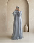 Abaya Arwa- Celestial Silver