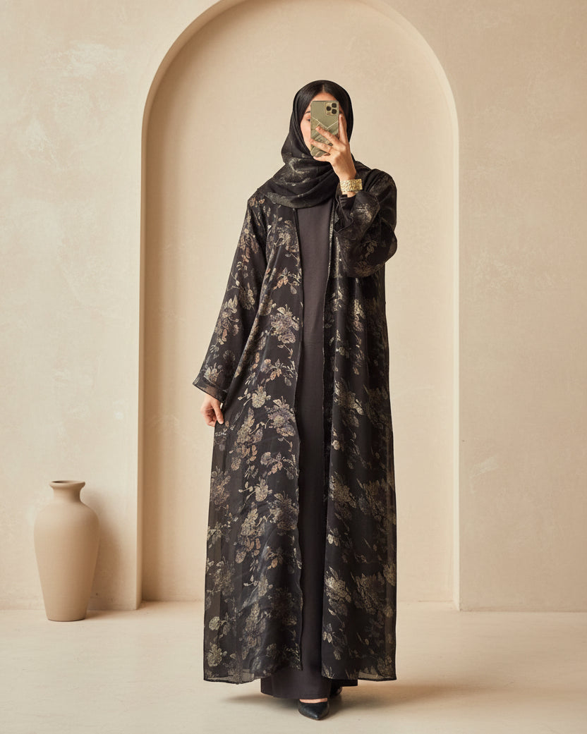 22 Lady Cowper Regal Black- Bridgerton Abaya