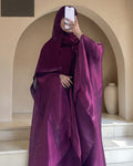 Abaya Imah Luxe- Burgundy