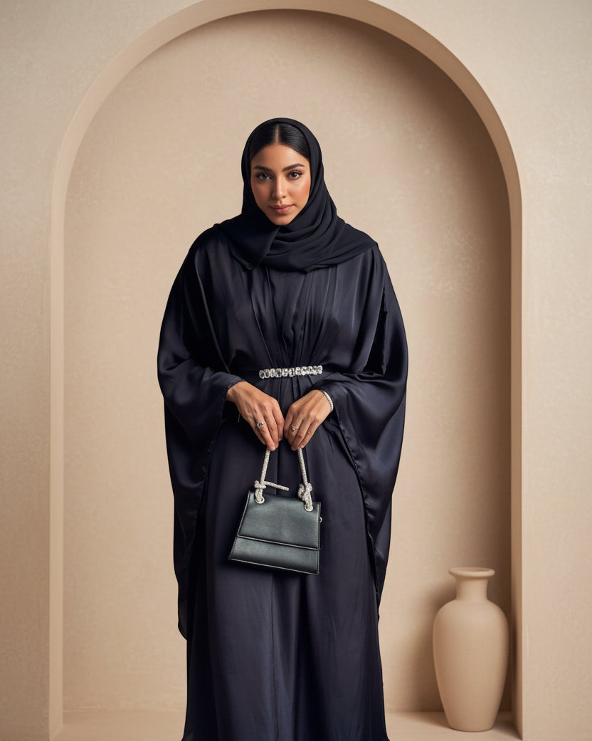 Hina Abaya- Navy Blue