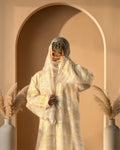 01 Cressida White Stripes | Bridgerton Abaya