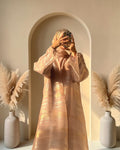 03 Cressida Pink Stripes | Bridgerton Abaya