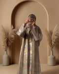 02 Cressida Champagne Stripes | Bridgerton Abaya