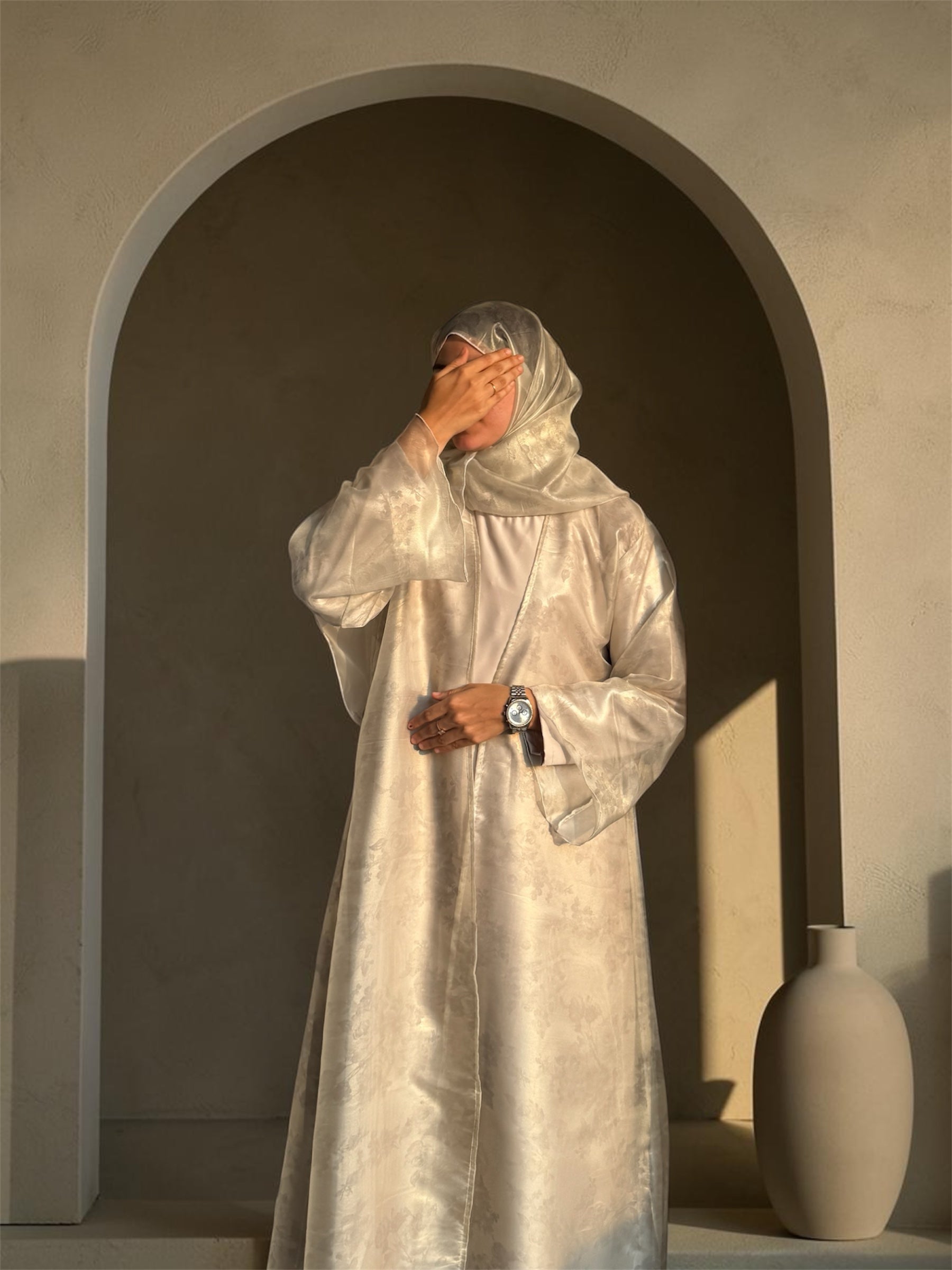 10 Francesca Silver Mist | Bridgerton Abaya