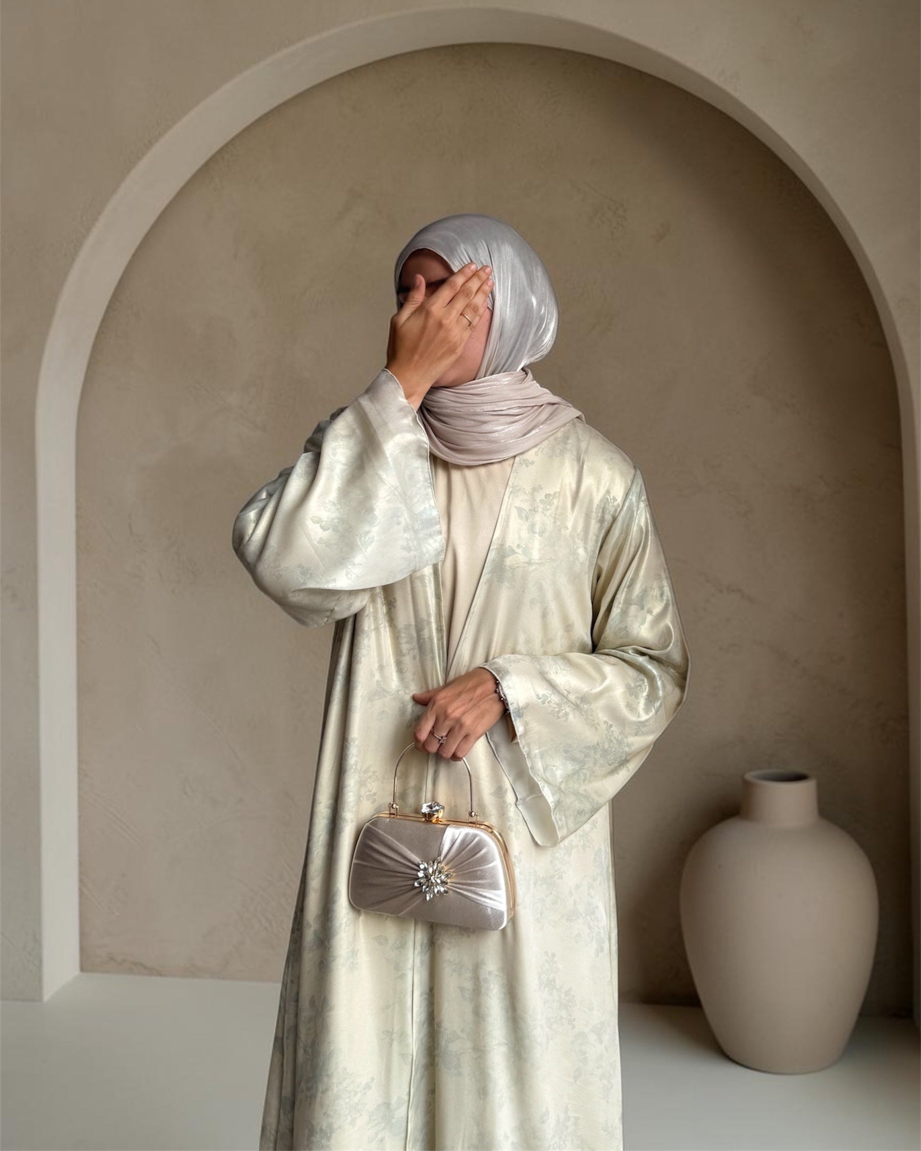 16 Eloise Ice Blue | Bridgerton Abaya