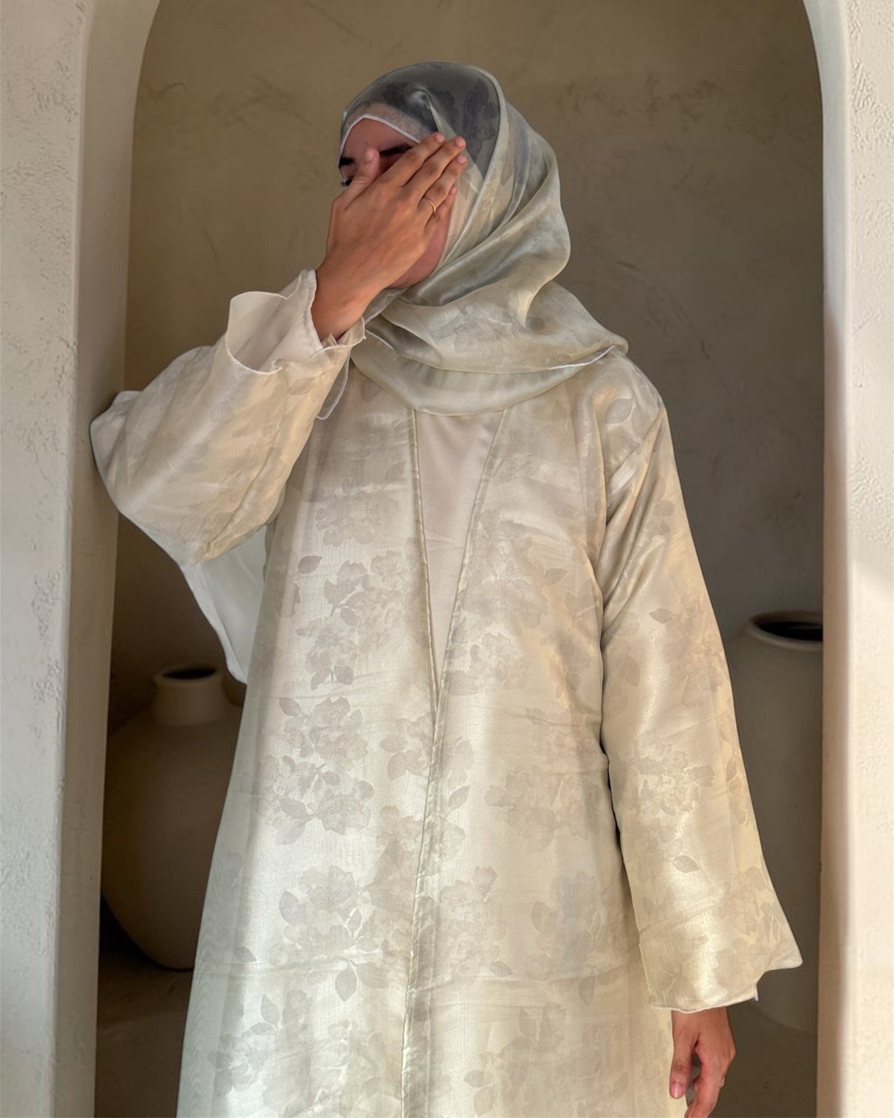 10 Francesca Silver Mist | Bridgerton Abaya
