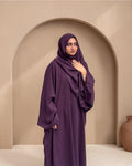 Abaya Munah- Plum